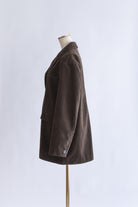 Vintage Suede Oversized Jacket ダークブラウン