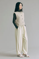 Cropped Tweed Gilet