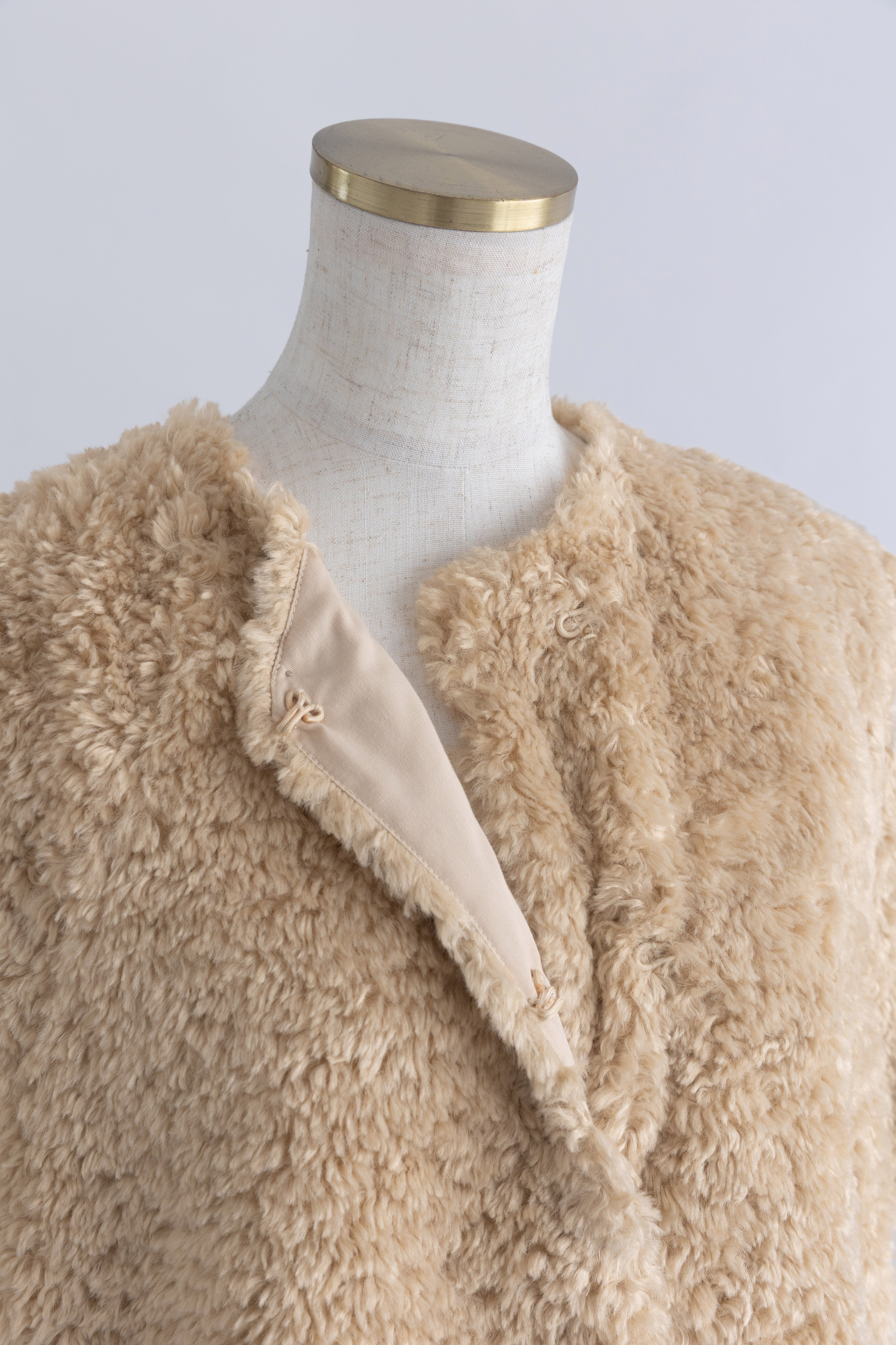 Short Sleeve Fur Jacket
