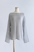 Boat Neck Knit グレー