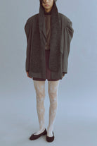 Alpaca-Touch Knit Mini Skirt