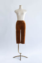 Velour Slim-Fit Biker Leggings