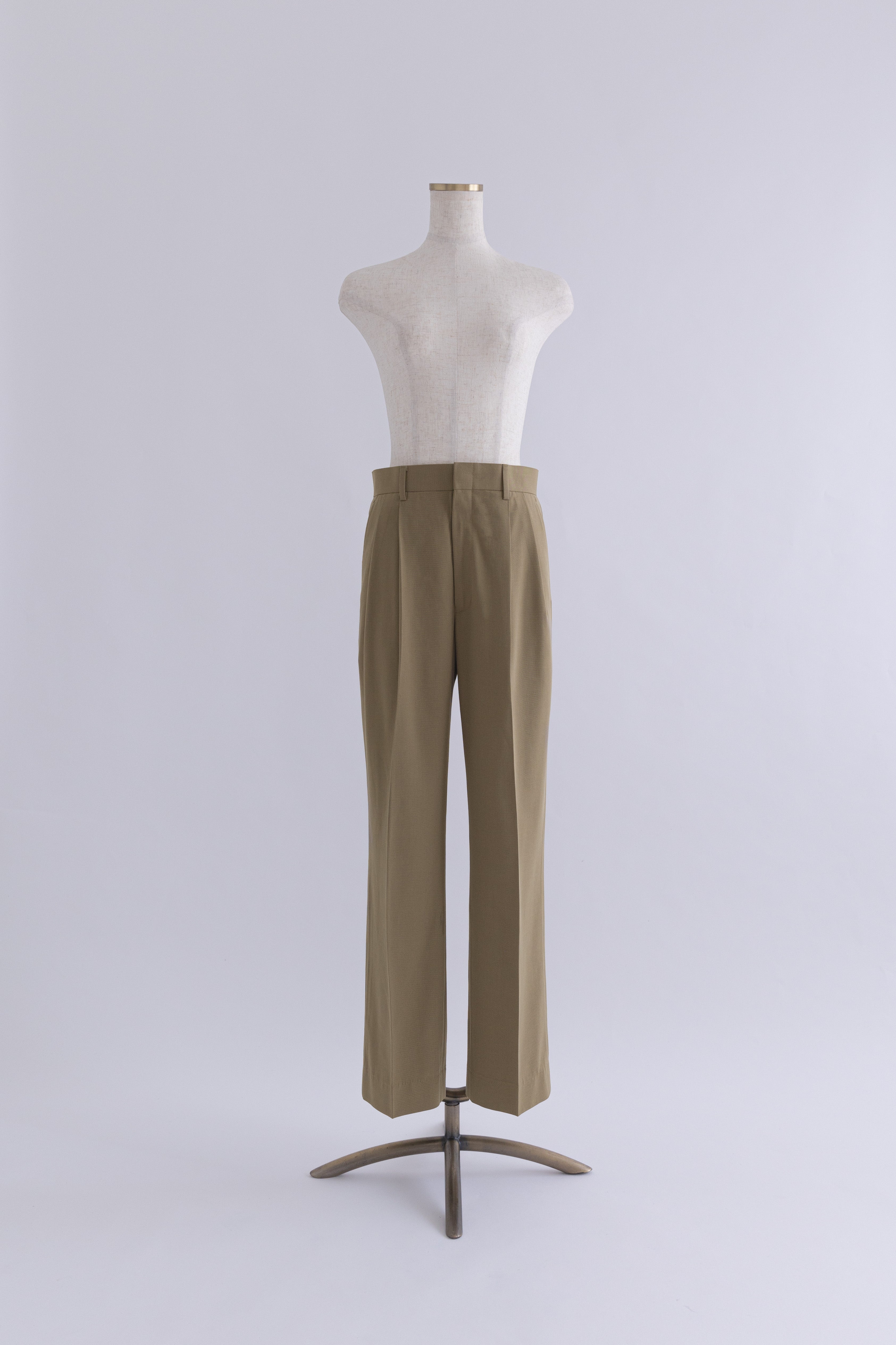 【Set Up】Tapered Trousers ベージュ