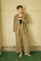 【Set Up】Semi-Wide Trousers