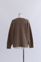 Vneck Fox Over Knit