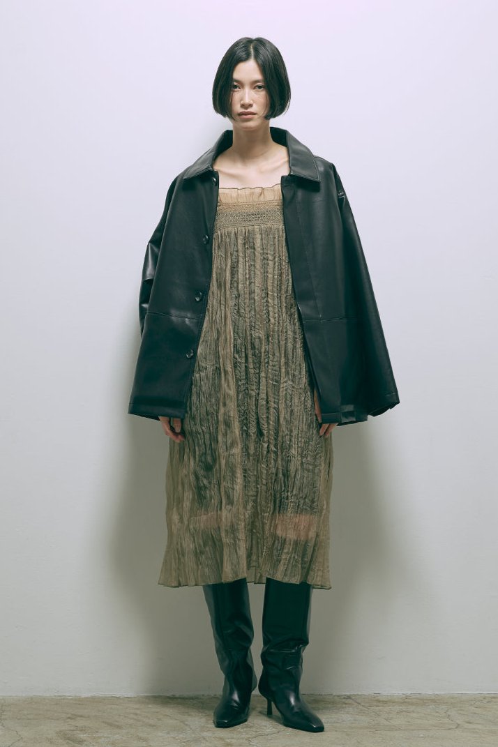 Faux Leather Over Jacket
