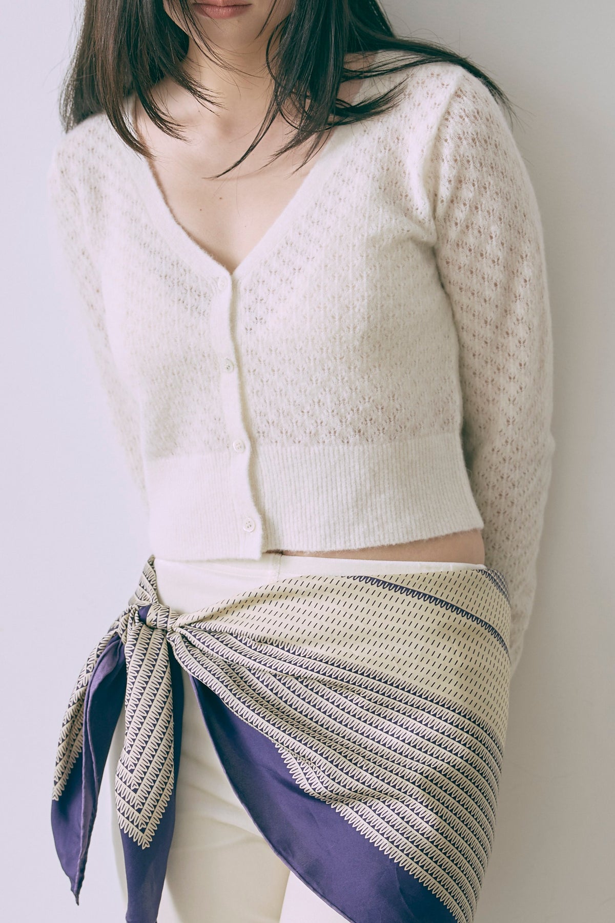 Cloud Touch Knit Cardigan オフホワイト