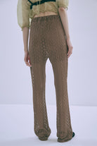 Cut Lace Soft Flare Pants & Layered Skirt Set