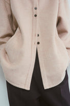 Wool Blend Over Shirts Jacket