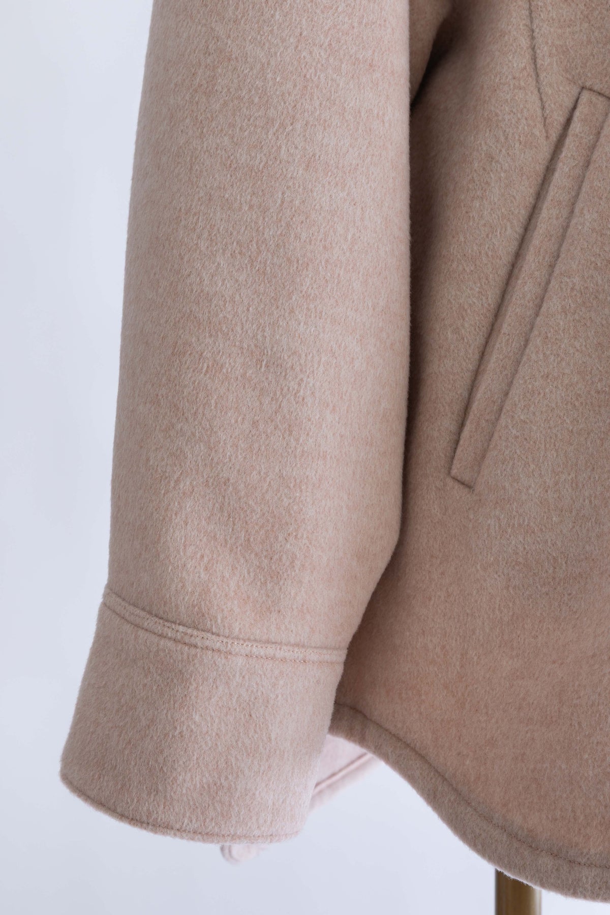 Wool Blend Over Shirt Jacket