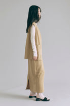 【Set Up】Faux Suede Gilet