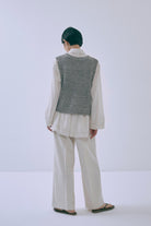 Melange Knit Gilet オフホワイト