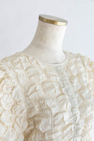 Puff Smocked Short Blouse アイボリー