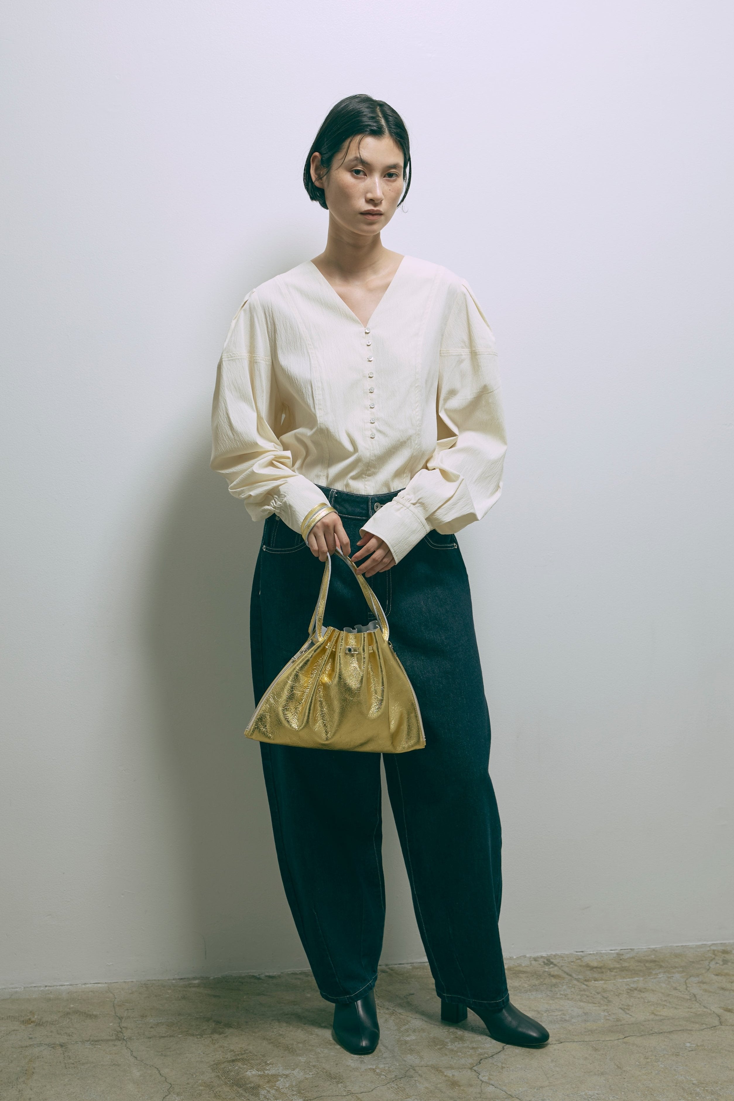 Lether Gather Bag