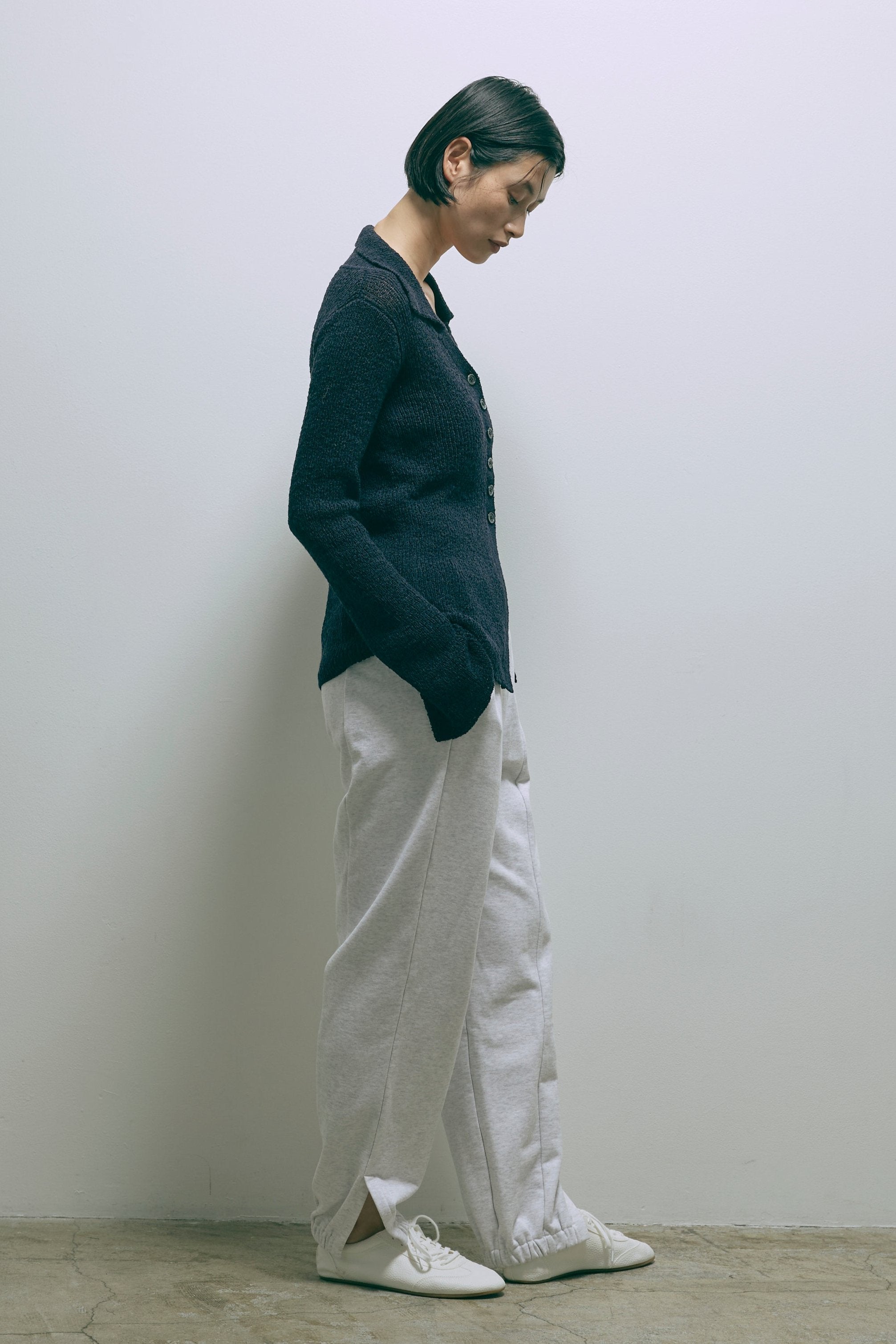【Set Up】Slit Sweat Pants