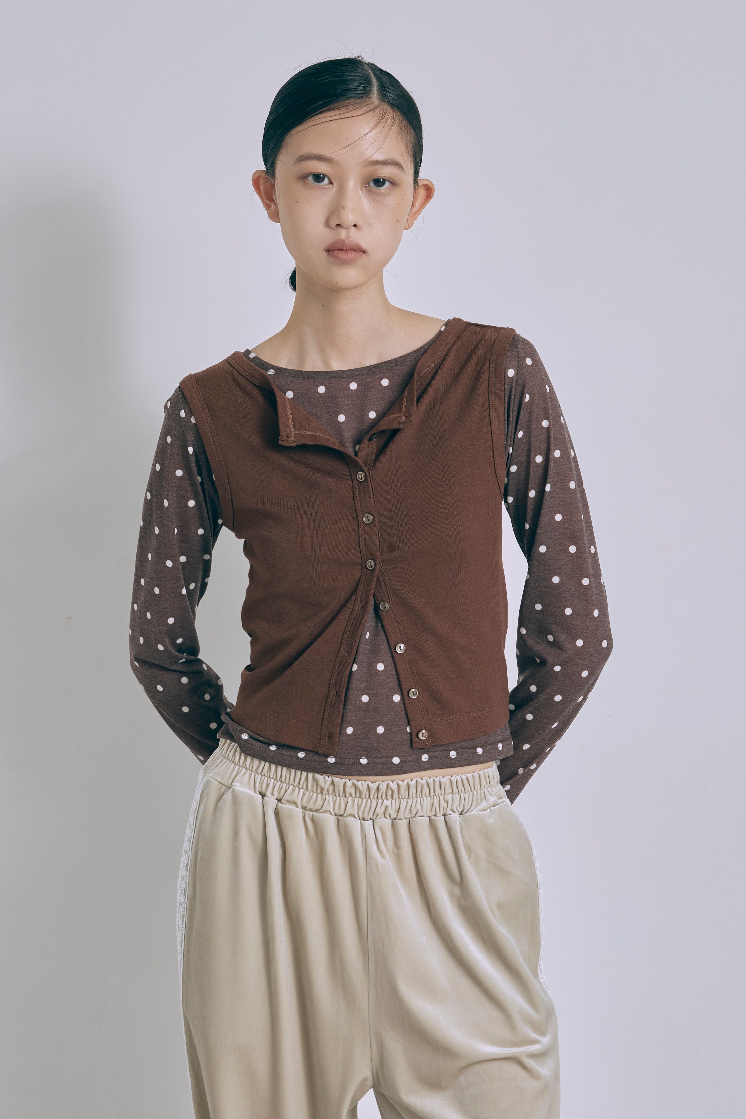 【Miller】WR Prib Tank ブラウン size:F model:175cm SENPING