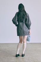 Volume Sleeve Mini Dress