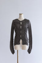 Shirring Cut Cardigan チャコール