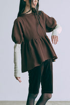 Boat Neck Ribbed Sheer Knit ミント