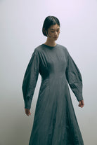 Volume Sleeve Soft Flare Dress
