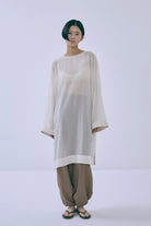 Sheer Dot Tunic アイボリー model:170cm chii
