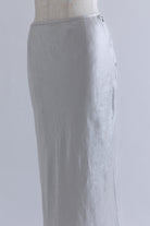 Acetate Satin Narrow Skirt グレージュ