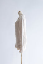 【Set Up】Chenille Collar Cardigan アイボリー