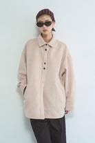 Wool Blend Over Shirts Jacket