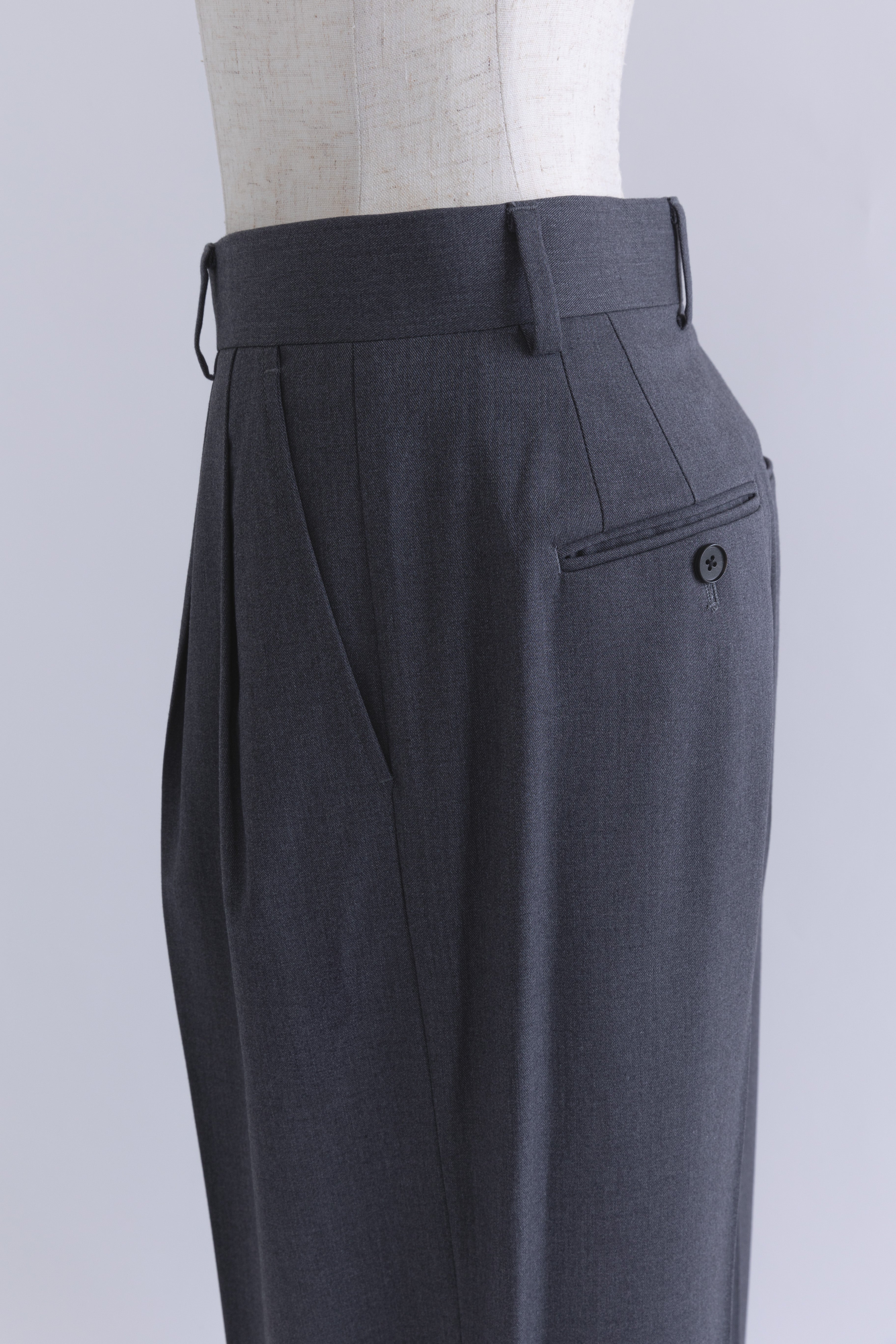【Set Up】Semi-Wide Trousers