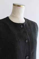 Cropped Tweed Gilet
