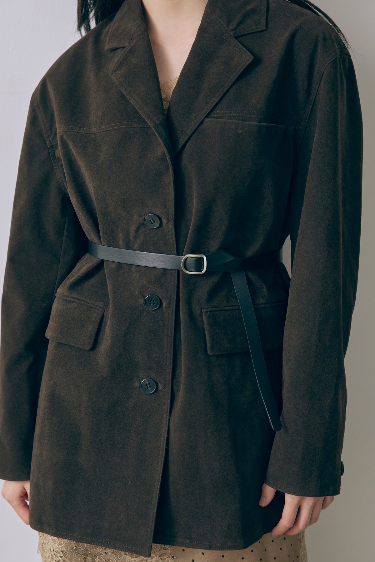 Vintage Suede Oversized Jacket
