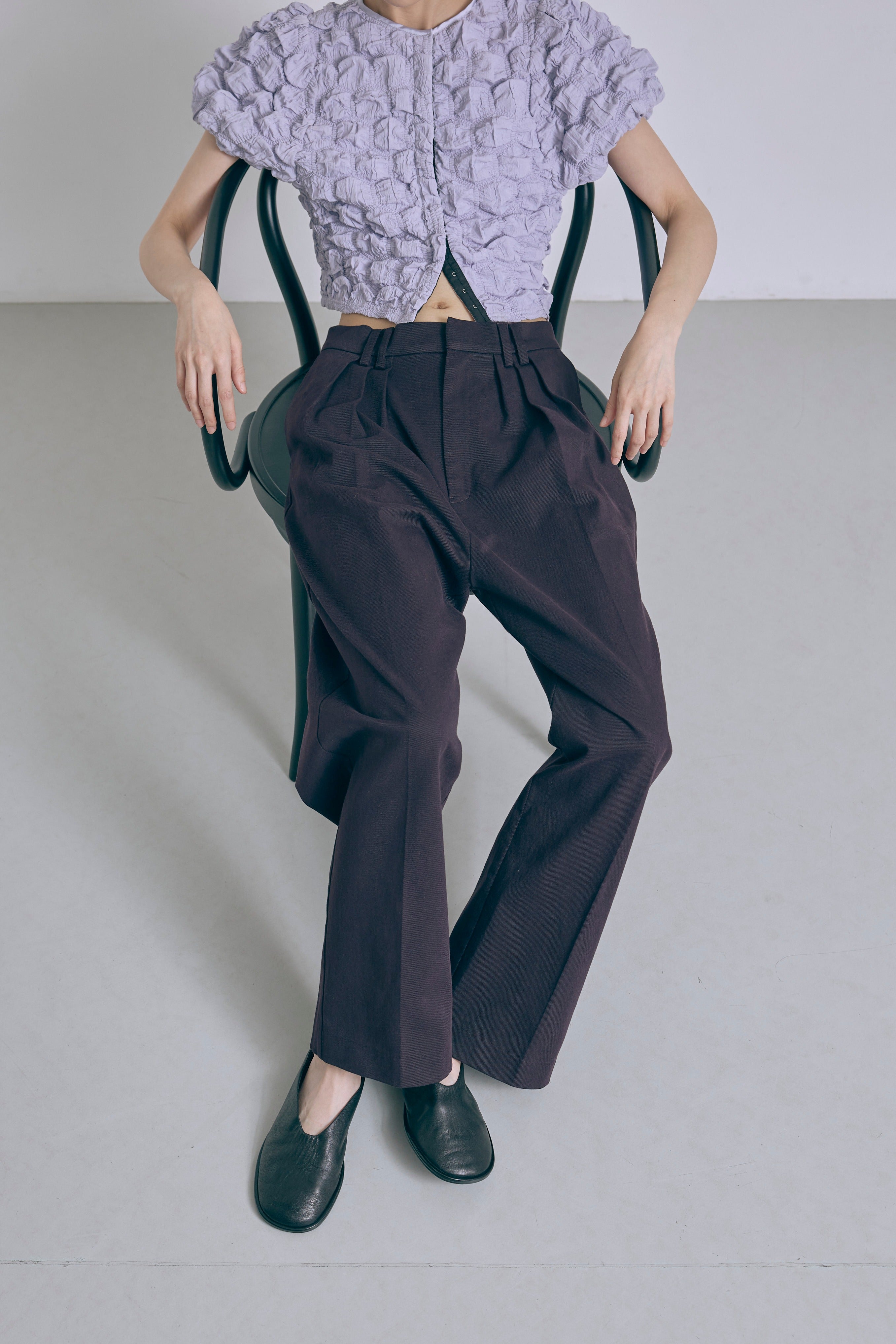Wide Tuck Pants