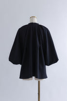 Flared Balloon Sleeve Blouse