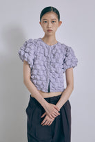 Puff Smocked Short Blouse