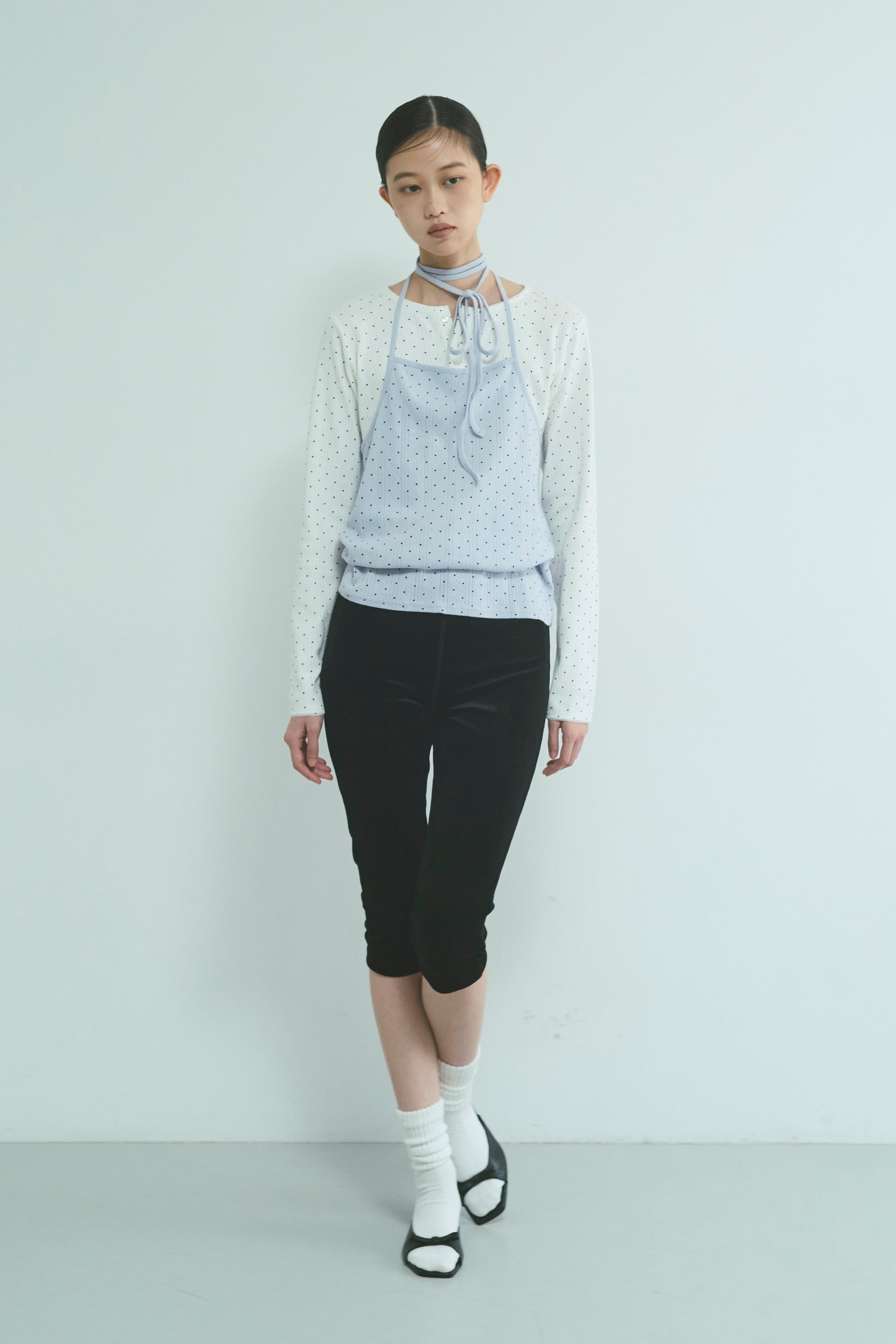 Powder Dot Henley