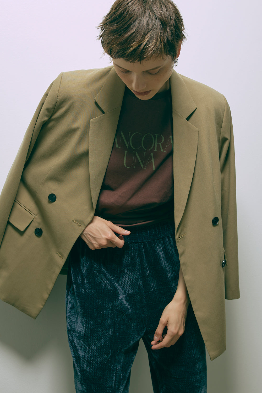 Textured Easy Pants