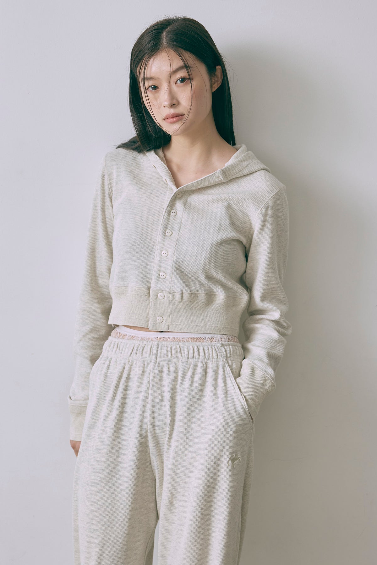 【FAITH】Thermal Cardigan オートミール