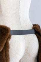 Faux Fur Pocket Belt ブラウン