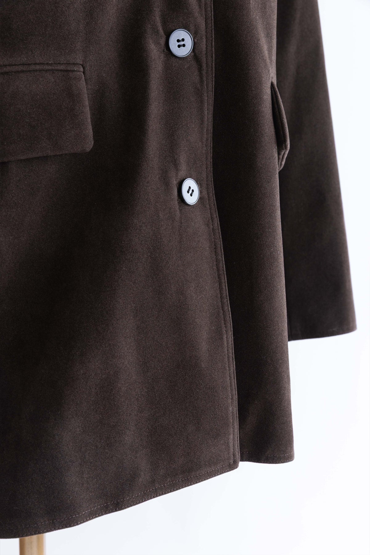 Vintage Suede Oversized Jacket ダークブラウン