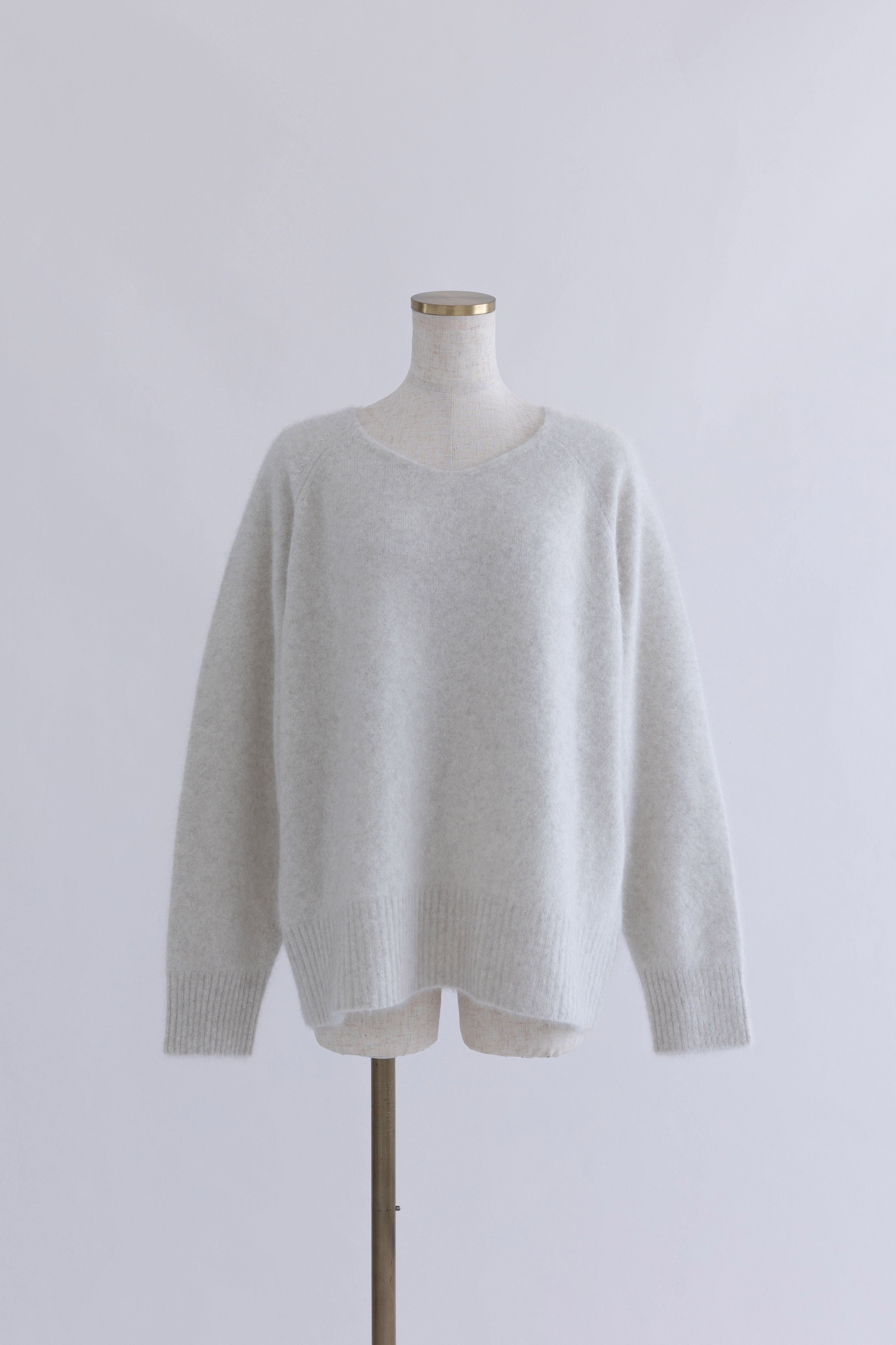 Vneck Fox Over Knit オートミール
