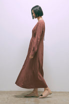 Volume Sleeve Soft Flare Dress