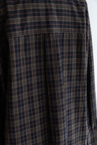Satin Piping Checked Pajama Shirt