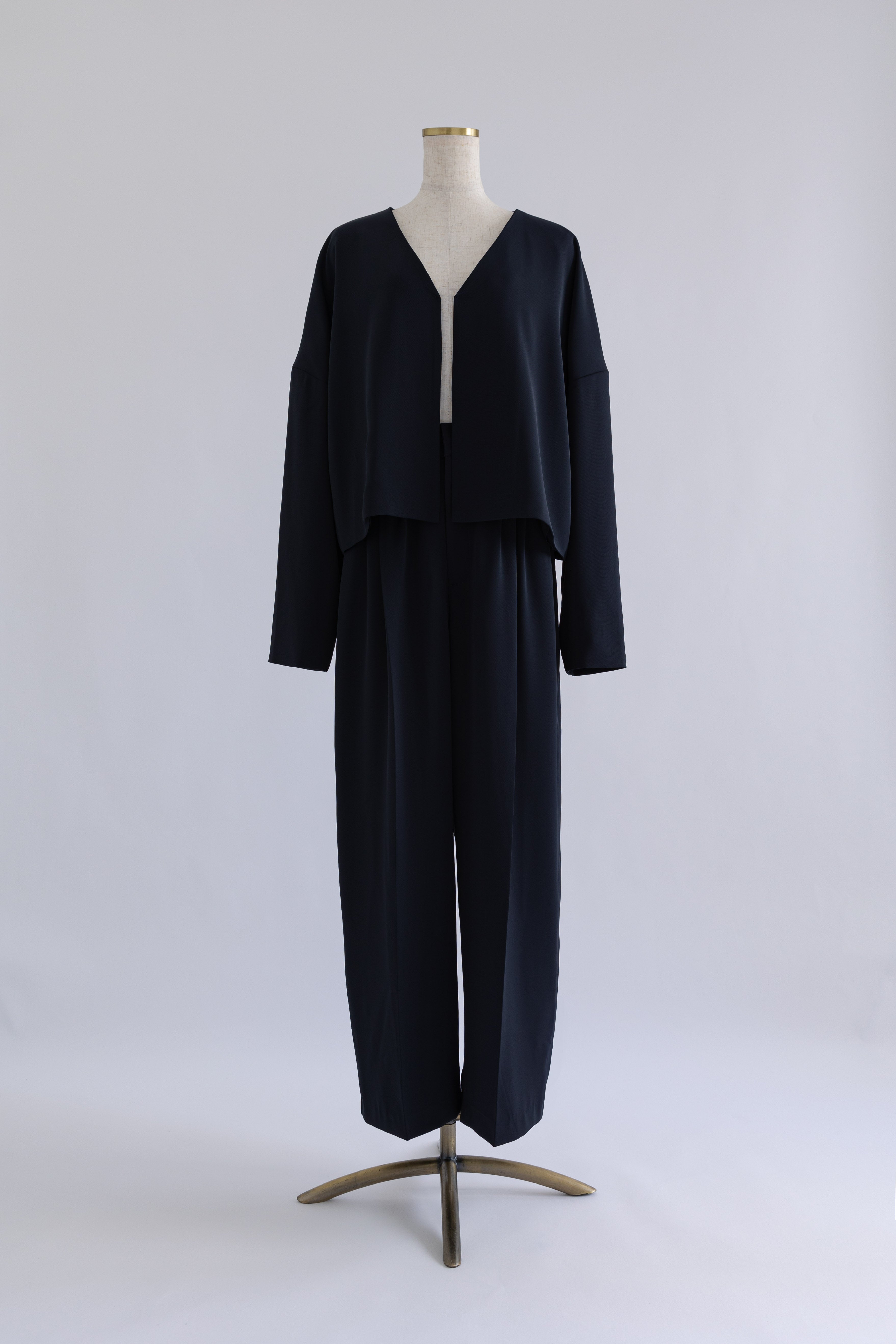 Dropped Shoulder Soft Jacket Set Up