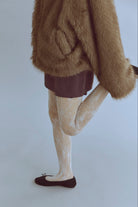 Alpaca-Touch Knit Mini Skirt