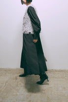 Volume Sleeve Soft Flare Dress