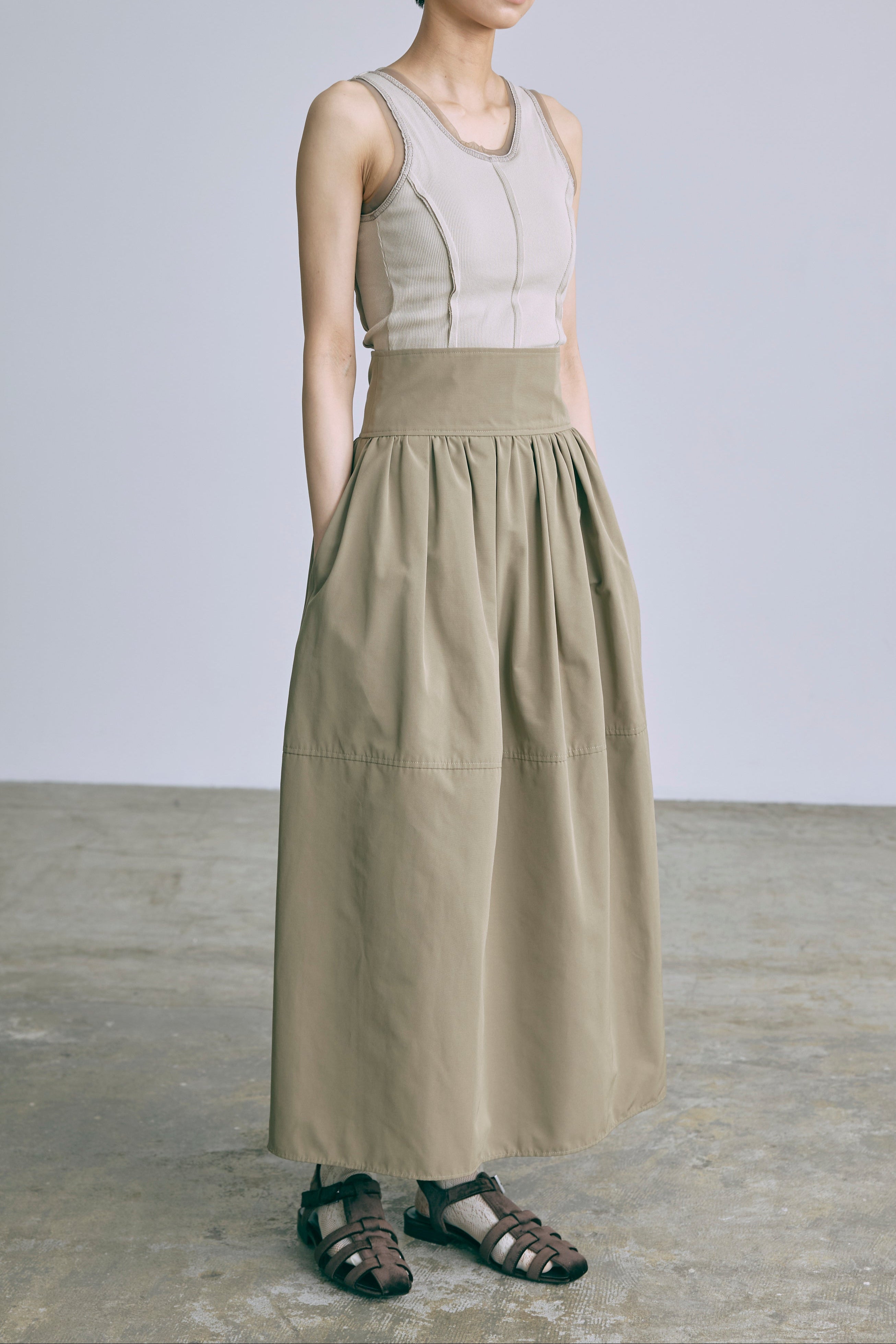Cocoon Silhouette Skirt