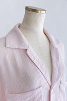 Sheer Stripe Big Shirts ピンク