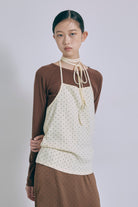 Powder Dot Halter Cami
