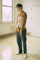 Crewneck Knit ＆ Rib Knit Bustier Set
