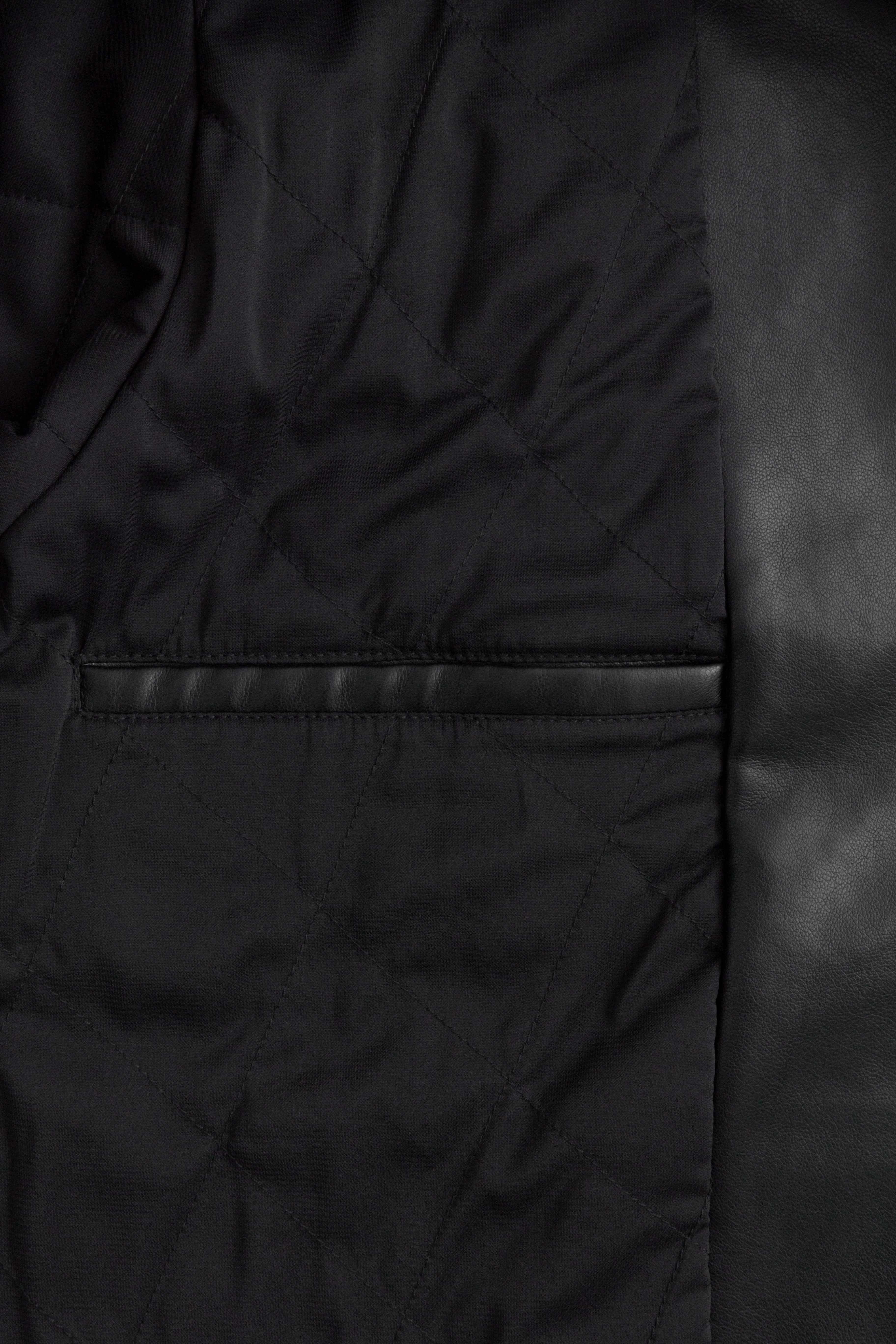 Faux Leather Over Jacket